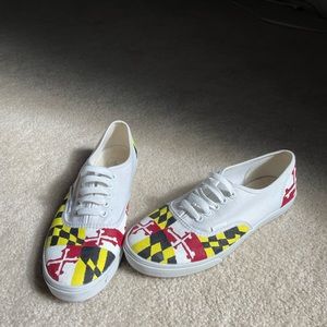 Custom Painted MD Flag Vans